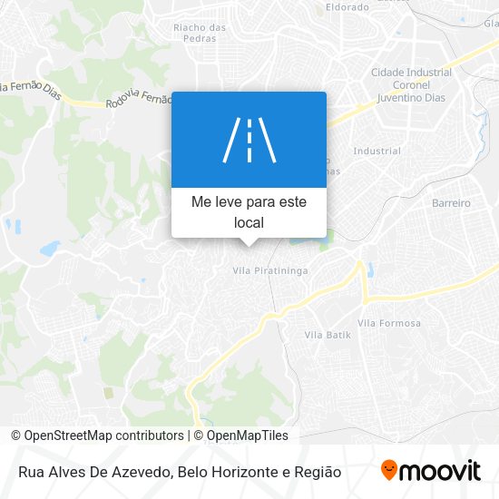 Rua Alves De Azevedo mapa
