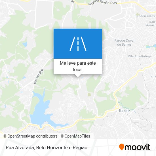 Rua Alvorada mapa