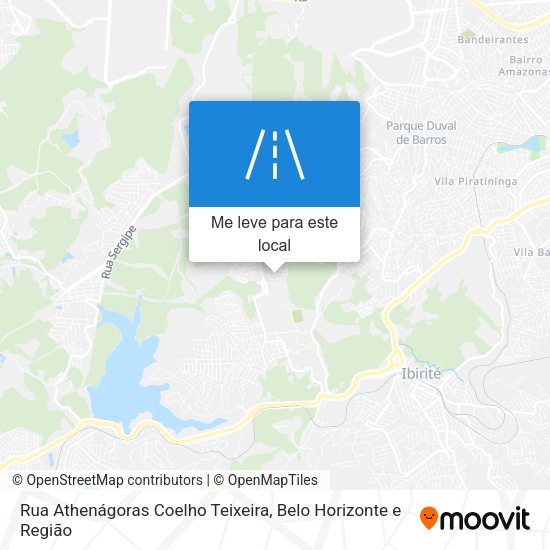Rua Athenágoras Coelho Teixeira mapa