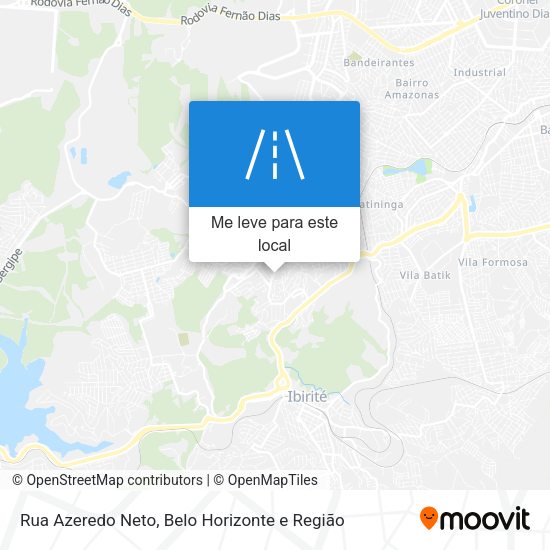 Rua Azeredo Neto mapa
