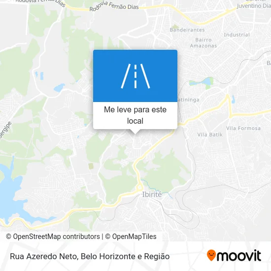 Rua Azeredo Neto mapa