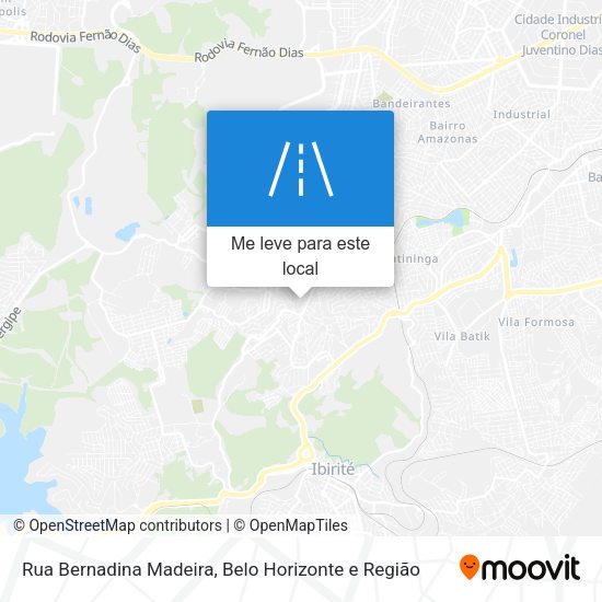 Rua Bernadina Madeira mapa