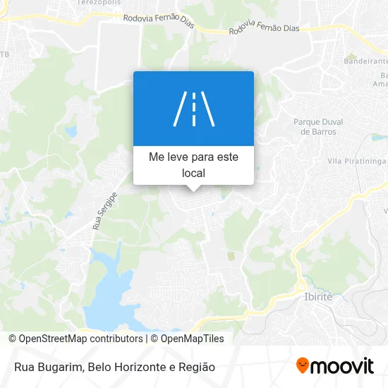 Rua Bugarim mapa