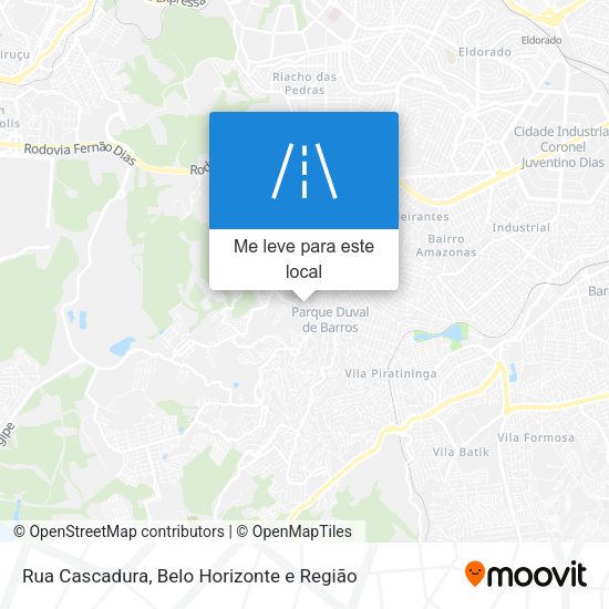 Rua Cascadura mapa