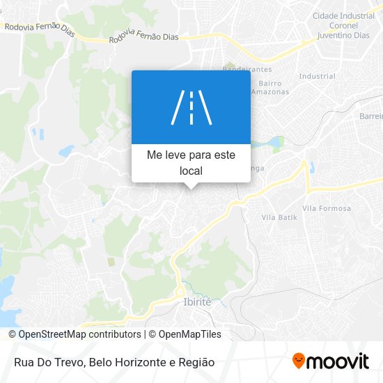 Rua Do Trevo mapa