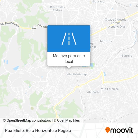 Rua Eliete mapa