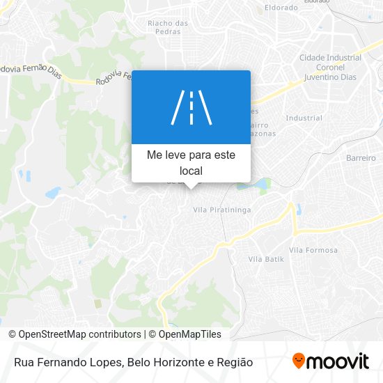 Rua Fernando Lopes mapa
