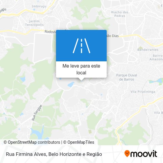 Rua Firmina Alves mapa