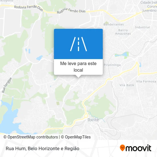 Rua Hum mapa
