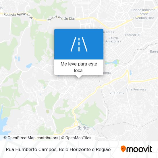 Rua Humberto Campos mapa