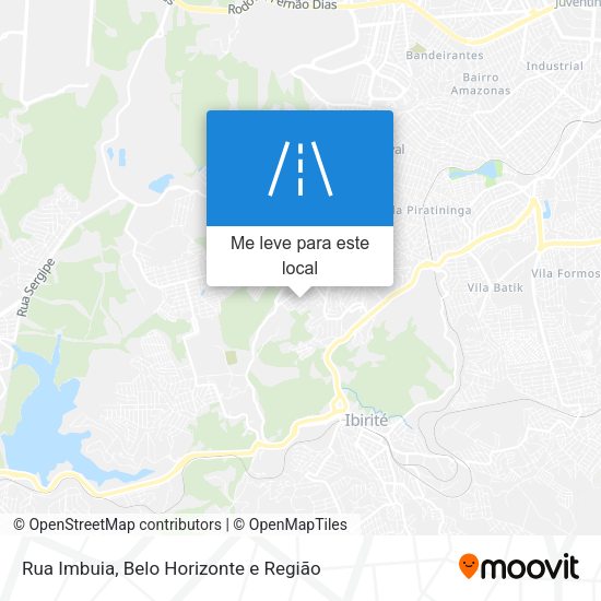 Rua Imbuia mapa