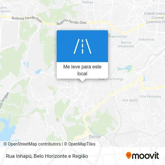 Rua Inhapú mapa