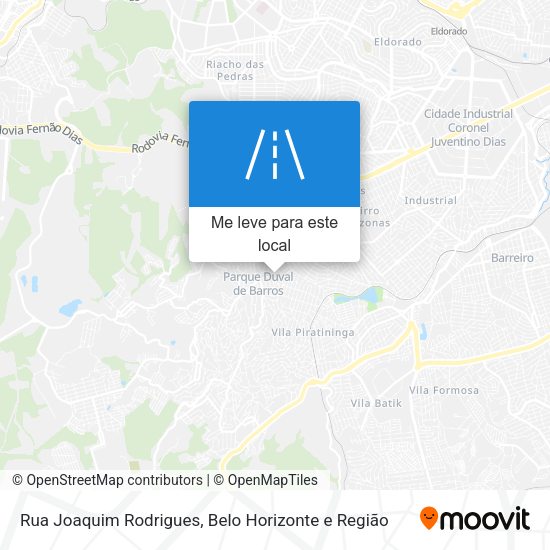 Rua Joaquim Rodrigues mapa