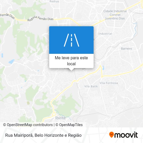 Rua Mairiporã mapa