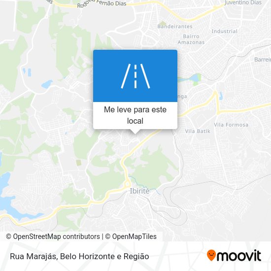 Rua Marajás mapa