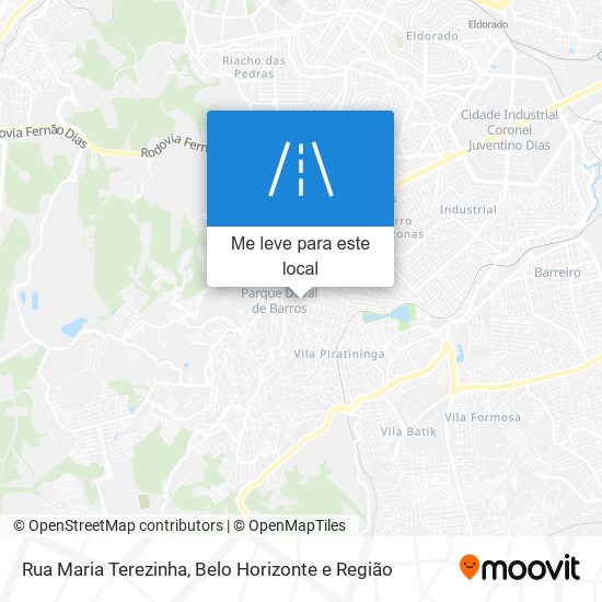 Rua Maria Terezinha mapa