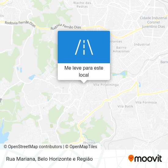 Rua Mariana mapa