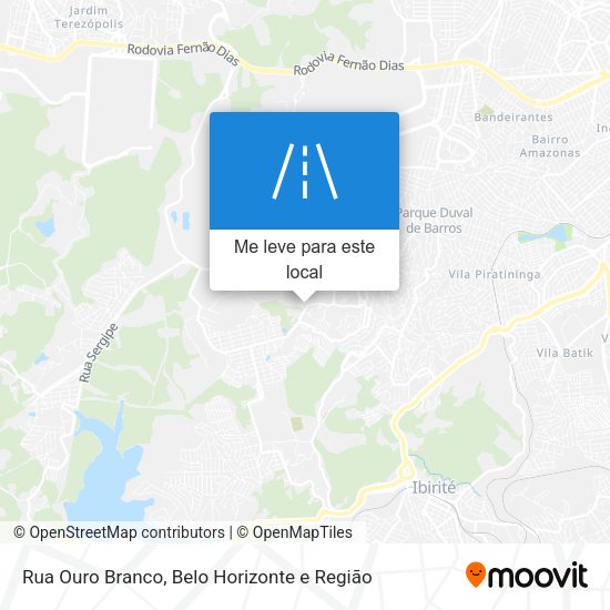 Rua Ouro Branco mapa