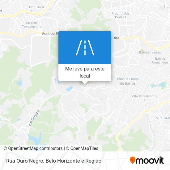 Rua Ouro Negro mapa