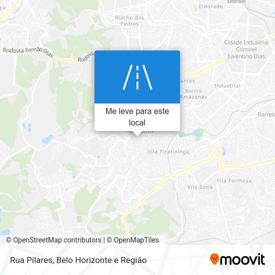 Rua Pilares mapa