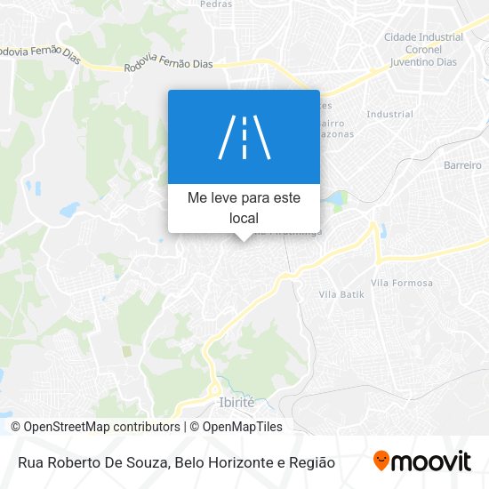 Rua Roberto De Souza mapa
