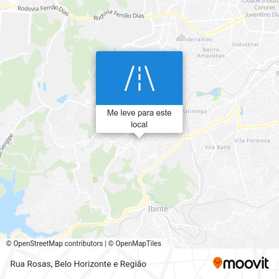 Rua Rosas mapa