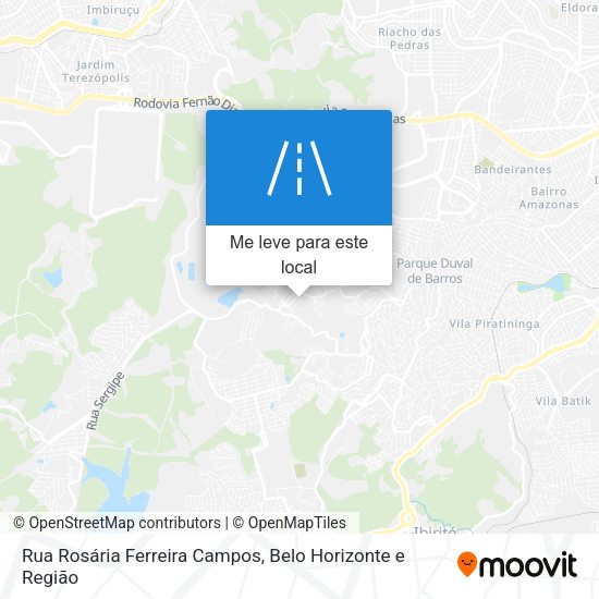 Rua Rosária Ferreira Campos mapa