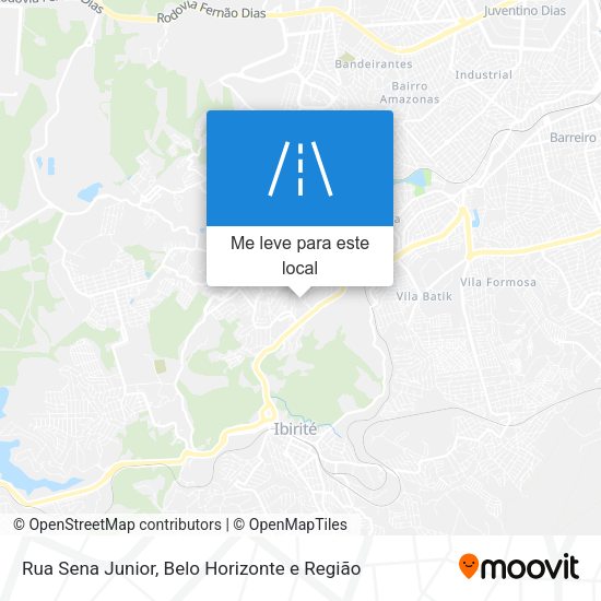 Rua Sena Junior mapa