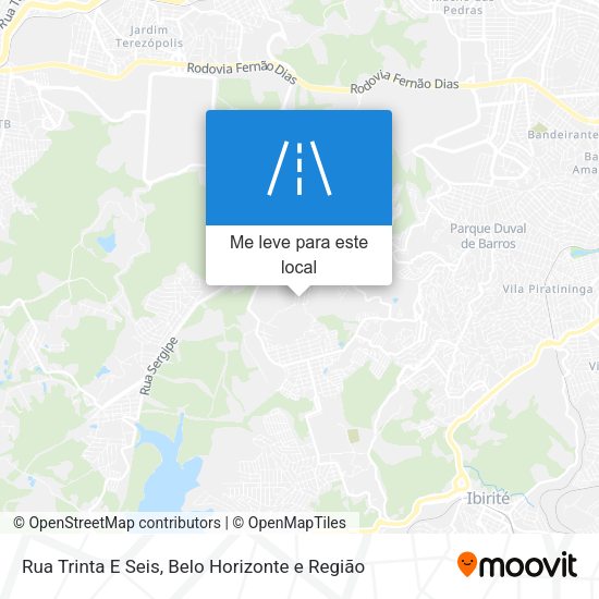 Rua Trinta E Seis mapa