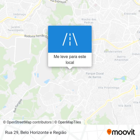 Rua 29 mapa