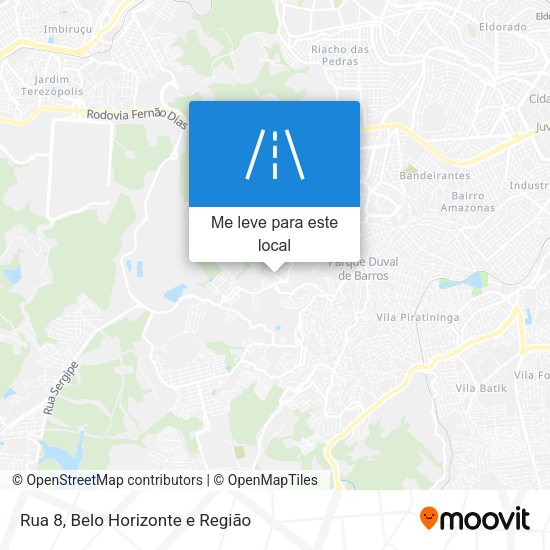 Rua 8 mapa