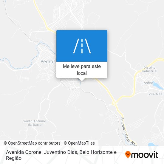 Avenida Coronel Juventino Dias mapa