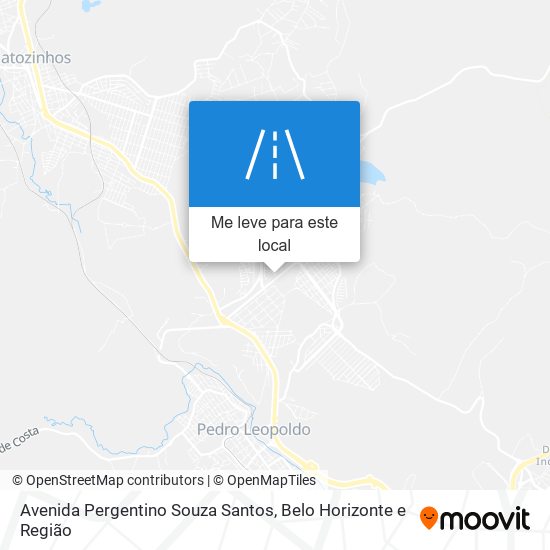 Avenida Pergentino Souza Santos mapa