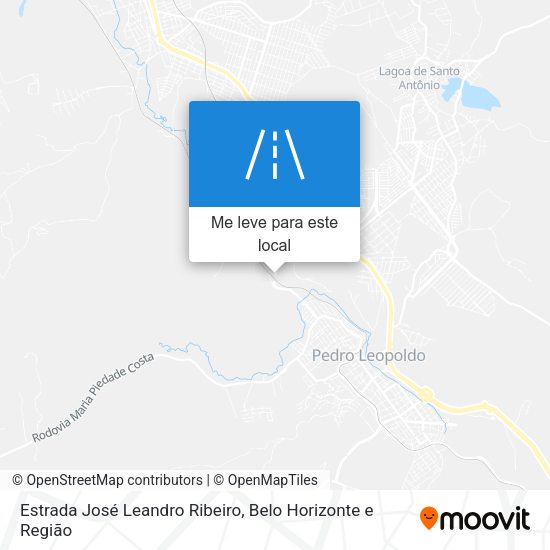 Estrada José Leandro Ribeiro mapa