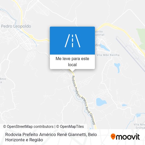 Rodovia Prefeito Américo Renê Giannetti mapa