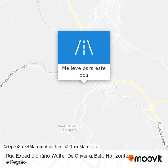 Rua Expedicionário Walter De Oliveira mapa