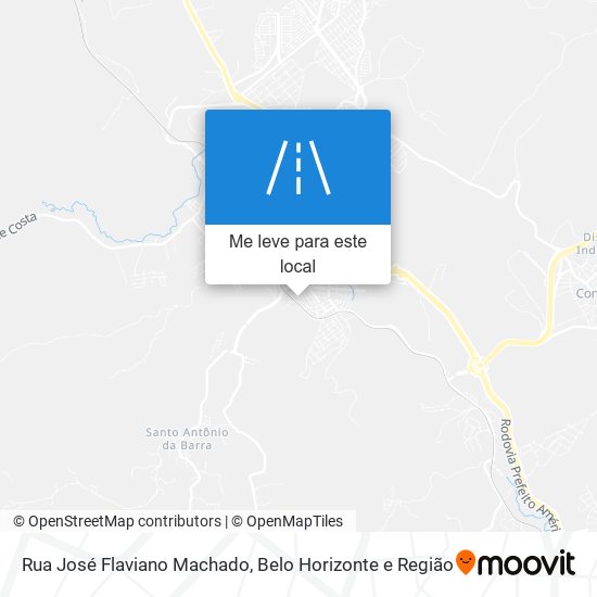 Rua José Flaviano Machado mapa