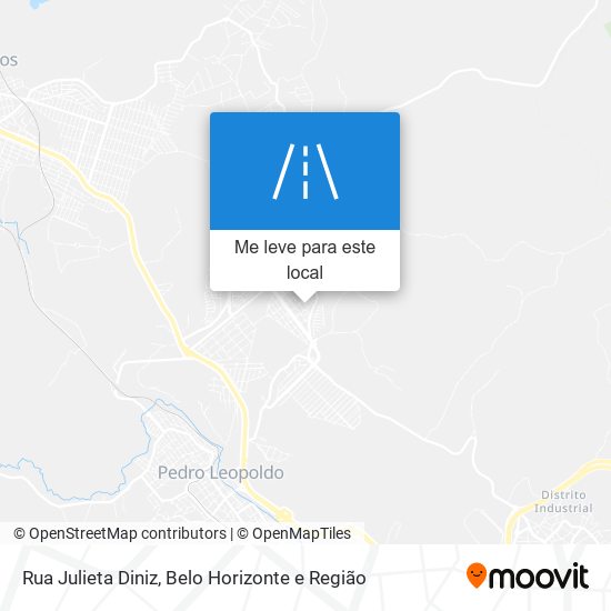 Rua Julieta Diniz mapa
