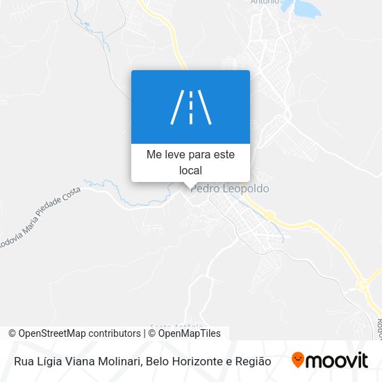 Rua Lígia Viana Molinari mapa