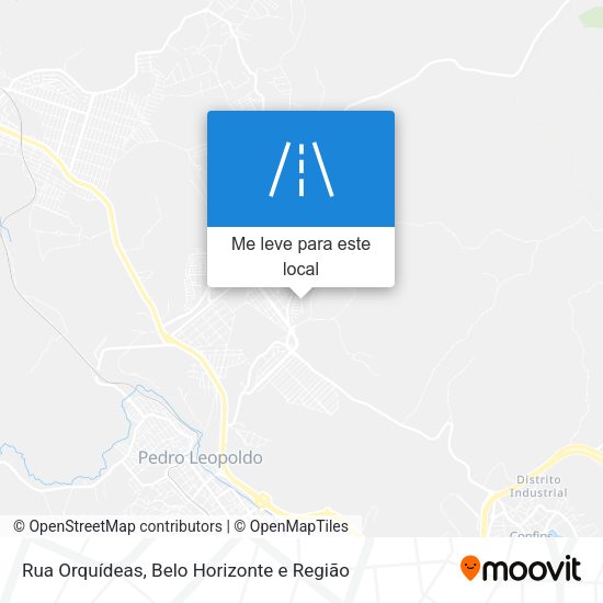 Rua Orquídeas mapa