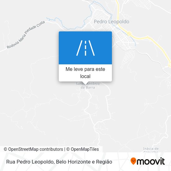 Rua Pedro Leopoldo mapa