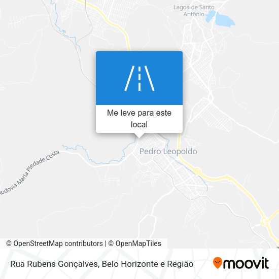 Rua Rubens Gonçalves mapa