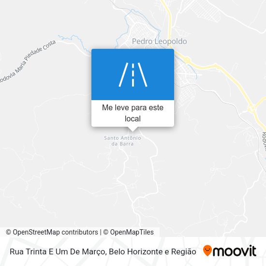 Rua Trinta E Um De Março mapa