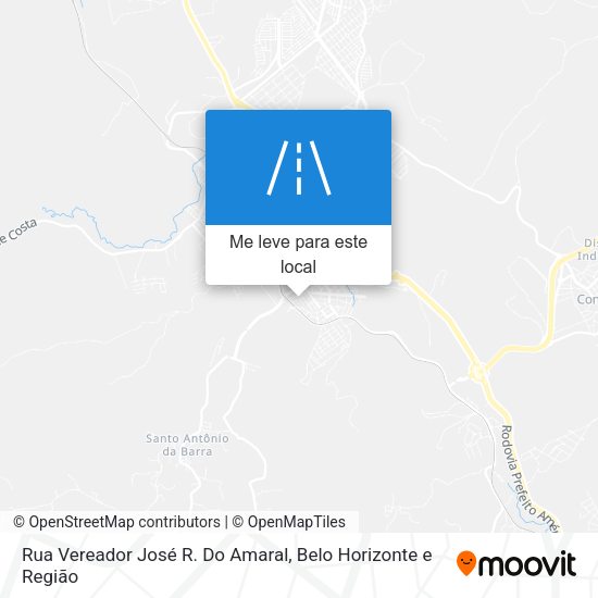Rua Vereador José R. Do Amaral mapa