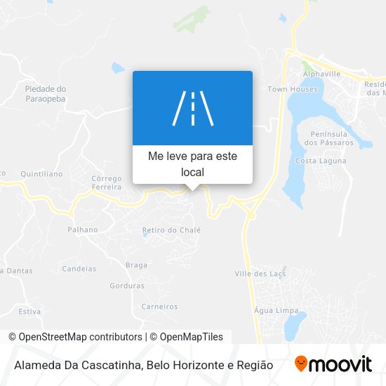 Alameda Da Cascatinha mapa