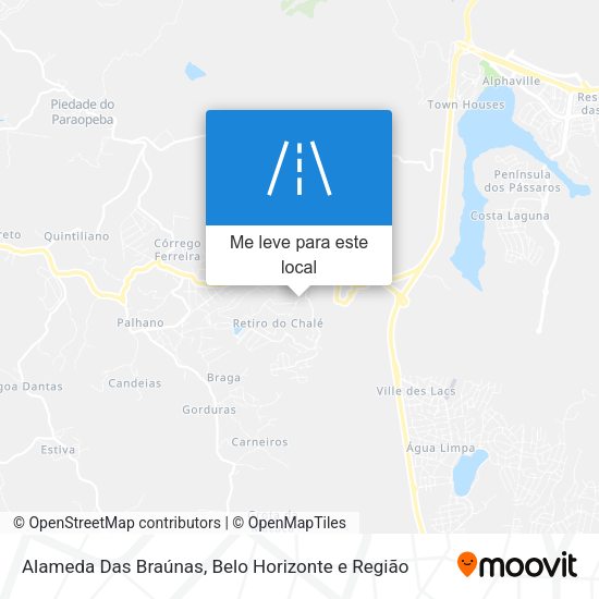 Alameda Das Braúnas mapa