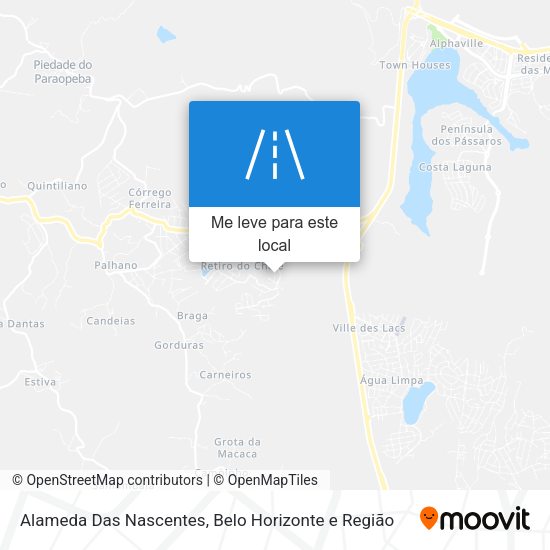 Alameda Das Nascentes mapa