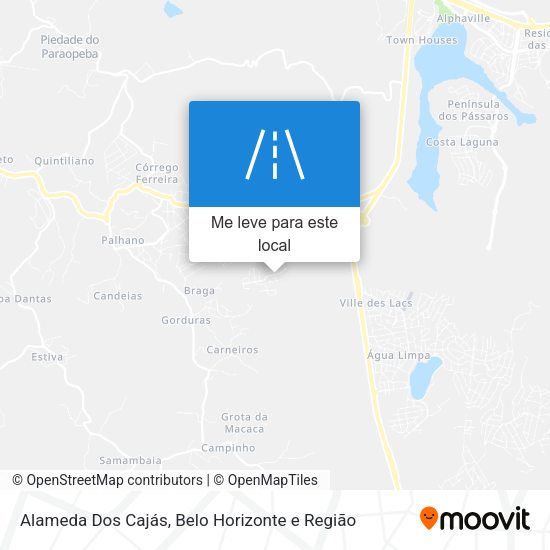 Alameda Dos Cajás mapa