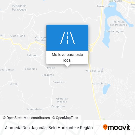 Alameda Dos Jaçanãs mapa