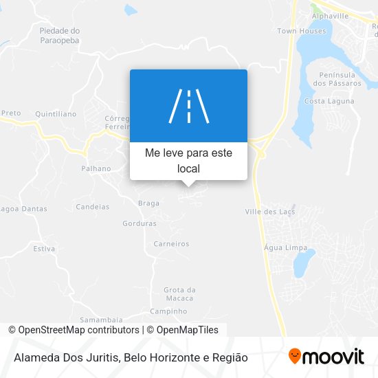 Alameda Dos Juritis mapa